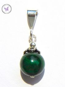 Malachite & Silver Pendant